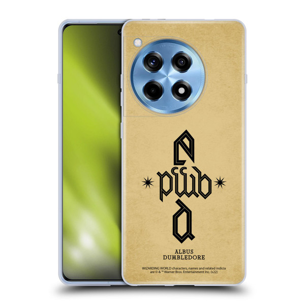 Fantastic Beasts: Secrets of Dumbledore Graphics Dumbledore's Monogram Soft Gel Case for OnePlus 12R