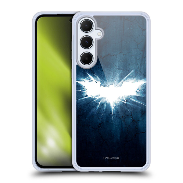 The Dark Knight Rises Logo Grunge Soft Gel Case for Samsung Galaxy A55 5G