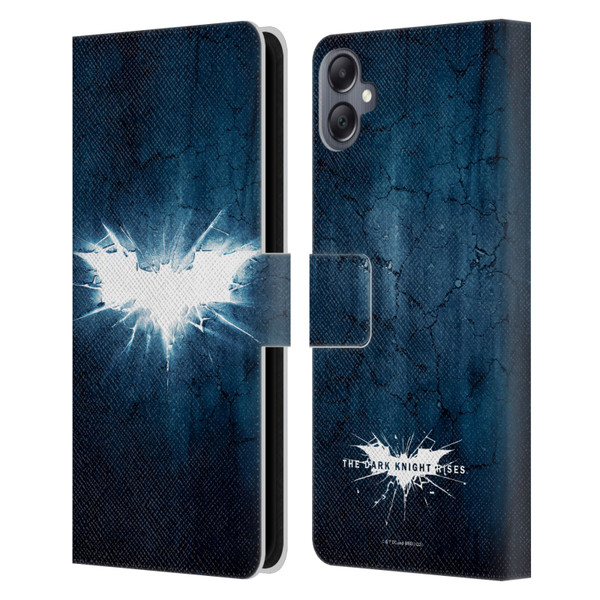 The Dark Knight Rises Logo Grunge Leather Book Wallet Case Cover For Samsung Galaxy A05
