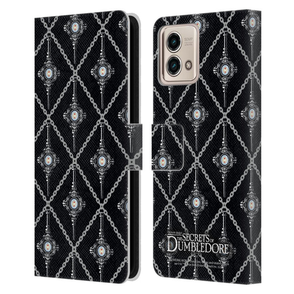 Fantastic Beasts: Secrets of Dumbledore Graphics Blood Troth Pattern Leather Book Wallet Case Cover For Motorola Moto G Stylus 5G 2023