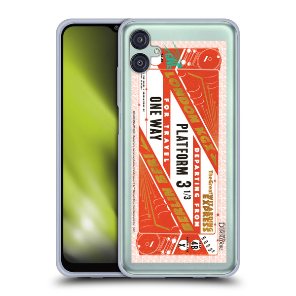 Fantastic Beasts: Secrets of Dumbledore Graphics Train Ticket Soft Gel Case for Samsung Galaxy M04 5G / A04e