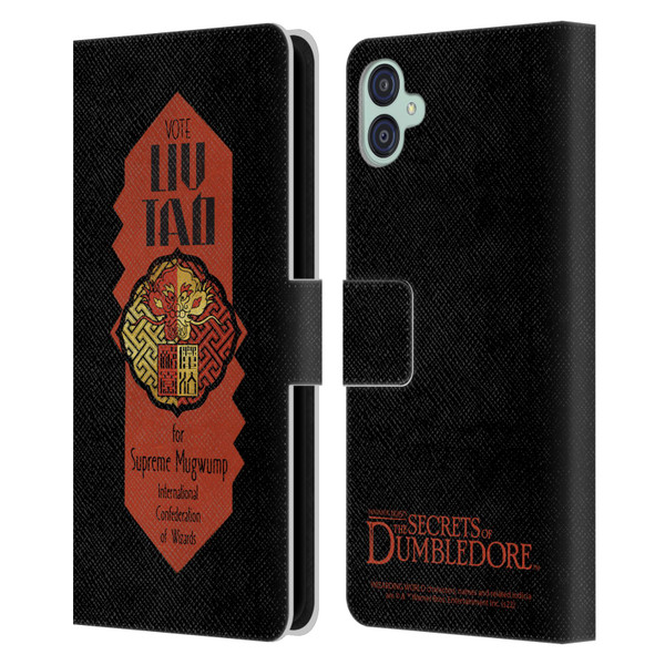 Fantastic Beasts: Secrets of Dumbledore Graphics Liu Tao Leather Book Wallet Case Cover For Samsung Galaxy M04 5G / A04e