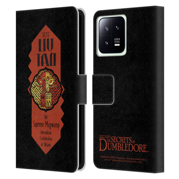 Fantastic Beasts: Secrets of Dumbledore Graphics Liu Tao Leather Book Wallet Case Cover For Xiaomi 13 5G