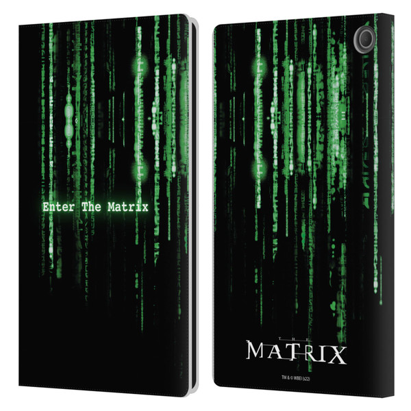 The Matrix Key Art Enter The Matrix Leather Book Wallet Case Cover For Amazon Fire Max 11 2023