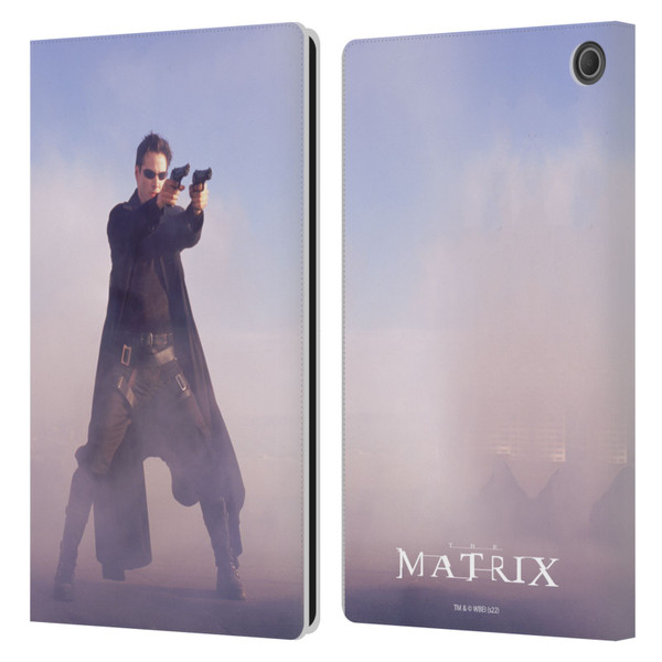 The Matrix Key Art Neo 2 Leather Book Wallet Case Cover For Amazon Fire Max 11 2023