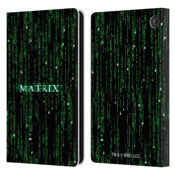 The Matrix Key Art Codes Leather Book Wallet Case Cover For Amazon Fire 7 2022