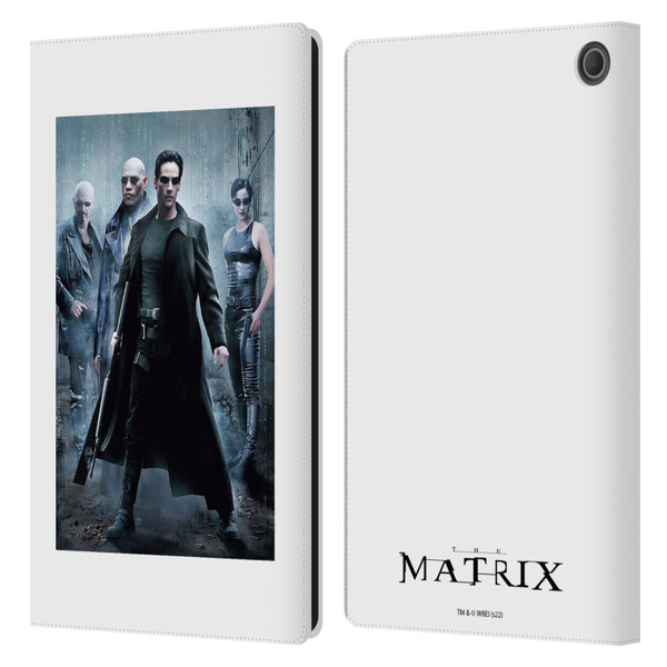 The Matrix Key Art Group 1 Leather Book Wallet Case Cover For Amazon Fire Max 11 2023