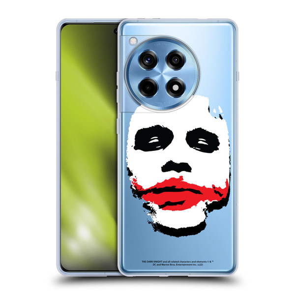 The Dark Knight Character Art Joker Face Soft Gel Case for OnePlus 12R