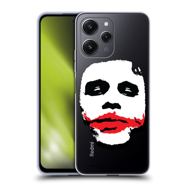 The Dark Knight Character Art Joker Face Soft Gel Case for Xiaomi Redmi 12