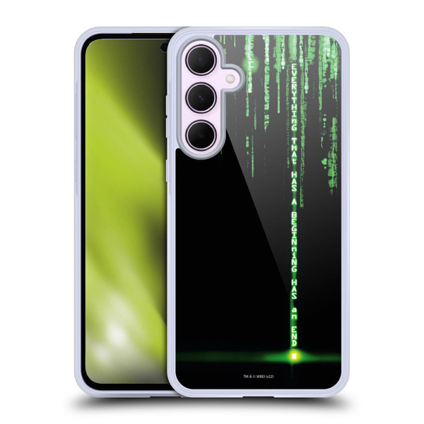 The Matrix Revolutions Key Art Everything That Has Beginning Soft Gel Case for Samsung Galaxy A35 5G