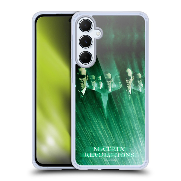 The Matrix Revolutions Key Art Smiths Soft Gel Case for Samsung Galaxy A55 5G
