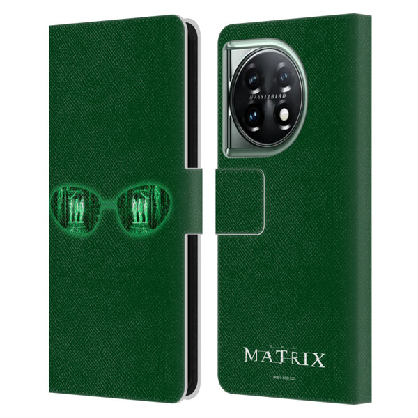 The Matrix Key Art Glass Leather Book Wallet Case Cover For OnePlus 11 5G