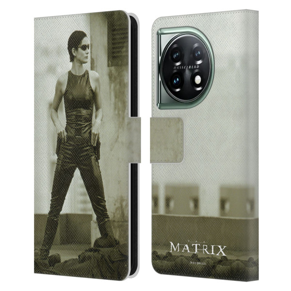The Matrix Key Art Trinity Leather Book Wallet Case Cover For OnePlus 11 5G