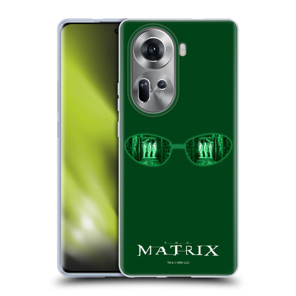 The Matrix Key Art Glass Soft Gel Case for OPPO Reno11