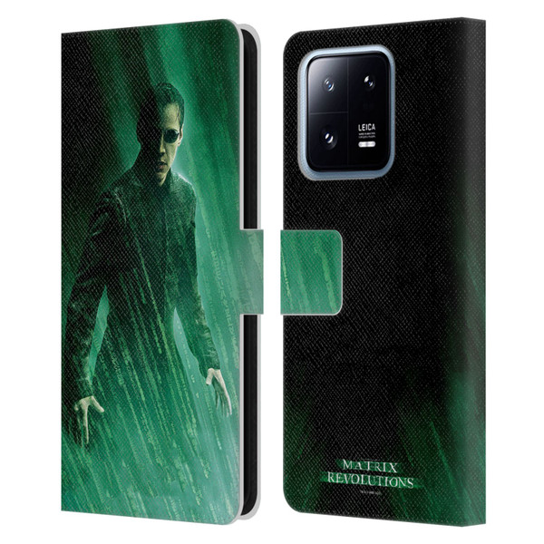 The Matrix Revolutions Key Art Neo 3 Leather Book Wallet Case Cover For Xiaomi 13 Pro 5G