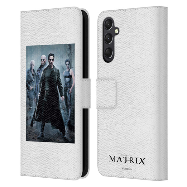 The Matrix Key Art Group 1 Leather Book Wallet Case Cover For Samsung Galaxy A24 4G / M34 5G