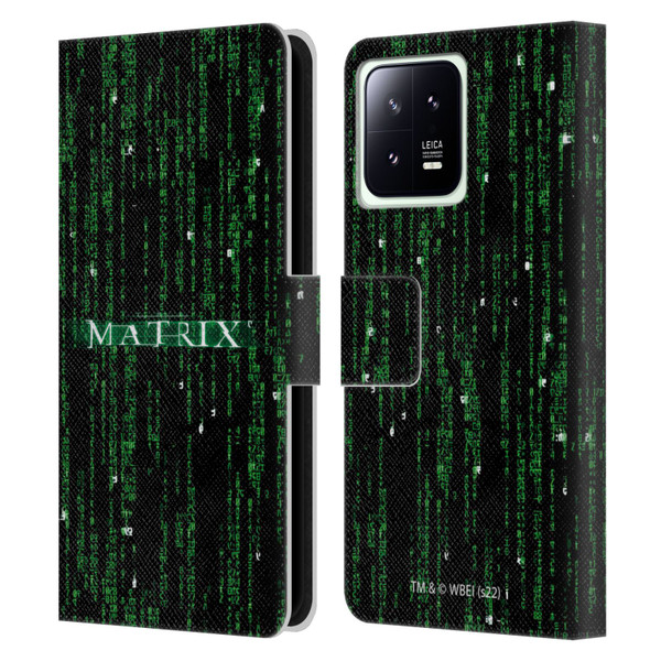 The Matrix Key Art Codes Leather Book Wallet Case Cover For Xiaomi 13 5G