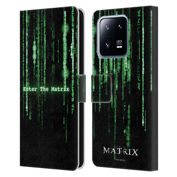 The Matrix Key Art Enter The Matrix Leather Book Wallet Case Cover For Xiaomi 13 Pro 5G