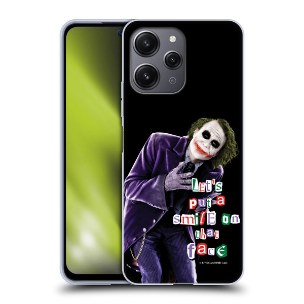 The Dark Knight Graphics Joker Put A Smile Soft Gel Case for Xiaomi Redmi 12