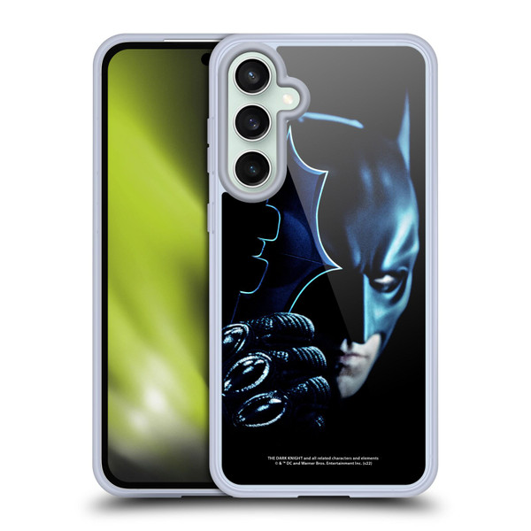 The Dark Knight Key Art Batman Batarang Soft Gel Case for Samsung Galaxy S23 FE 5G
