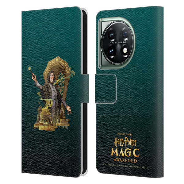 Harry Potter: Magic Awakened Characters Snape Leather Book Wallet Case Cover For OnePlus 11 5G