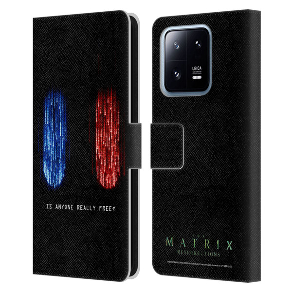 The Matrix Resurrections Key Art Is Anyone Really Free Leather Book Wallet Case Cover For Xiaomi 13 Pro 5G