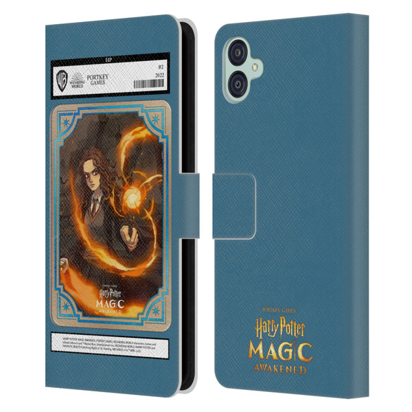 Harry Potter: Magic Awakened Characters Hermione Card Leather Book Wallet Case Cover For Samsung Galaxy M04 5G / A04e