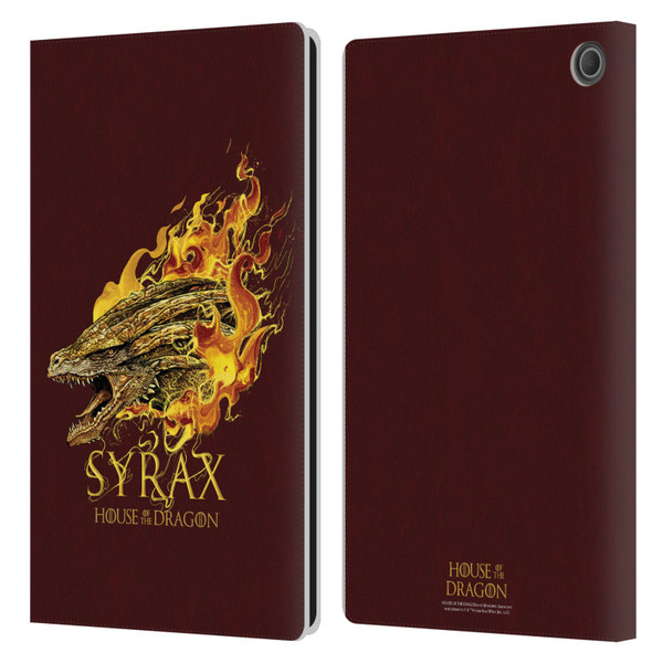 House Of The Dragon: Television Series Art Syrax Leather Book Wallet Case Cover For Amazon Fire Max 11 2023