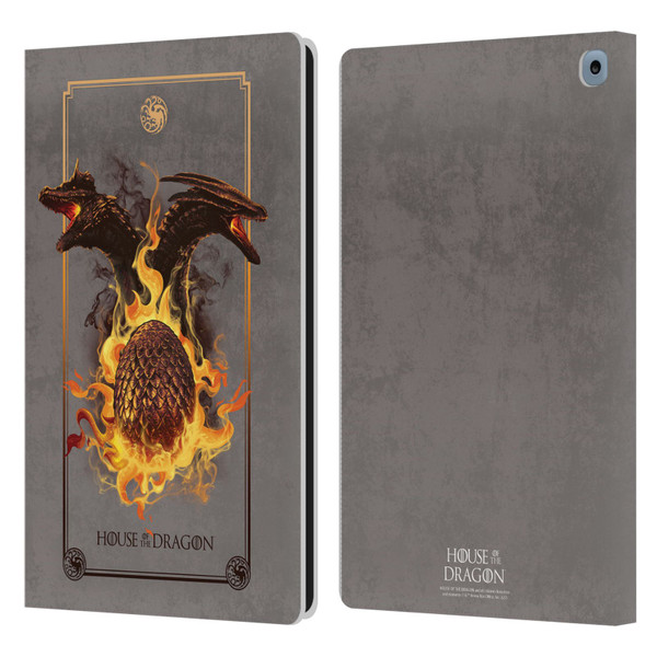 House Of The Dragon: Television Series Art Syrax and Caraxes Leather Book Wallet Case Cover For Amazon Fire HD 10 / Plus 2021