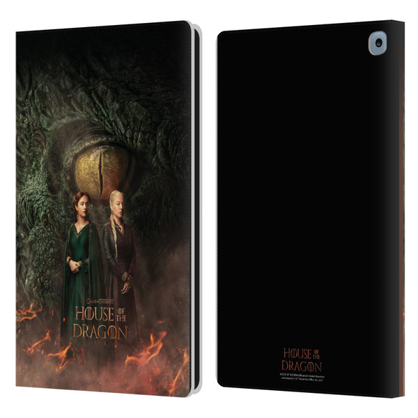 House Of The Dragon: Television Series Art Poster Leather Book Wallet Case Cover For Amazon Fire HD 10 / Plus 2021