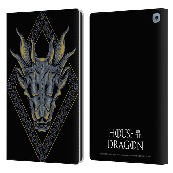 House Of The Dragon: Television Series Graphics Dragon Head Leather Book Wallet Case Cover For Amazon Fire HD 10 / Plus 2021