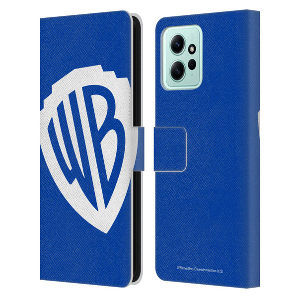 Warner Bros. Shield Logo Oversized Leather Book Wallet Case Cover For Xiaomi Redmi 12