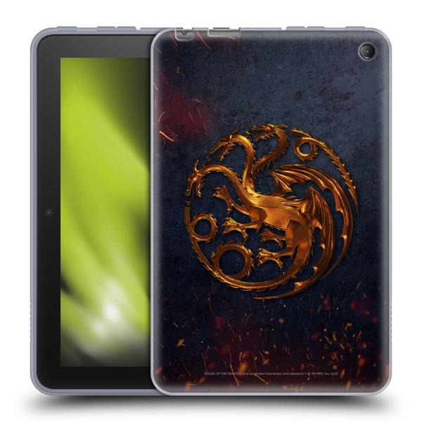 House Of The Dragon: Television Series Graphics Targaryen Emblem Soft Gel Case for Amazon Fire 7 2022