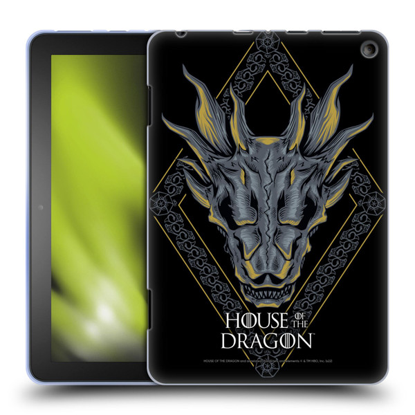 House Of The Dragon: Television Series Graphics Dragon Head Soft Gel Case for Amazon Fire HD 8/Fire HD 8 Plus 2020