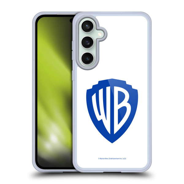 Warner Bros. Shield Logo White Soft Gel Case for Samsung Galaxy S23 FE 5G