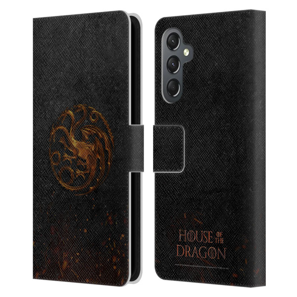 House Of The Dragon: Television Series Graphics Targaryen Emblem Leather Book Wallet Case Cover For Samsung Galaxy A25 5G