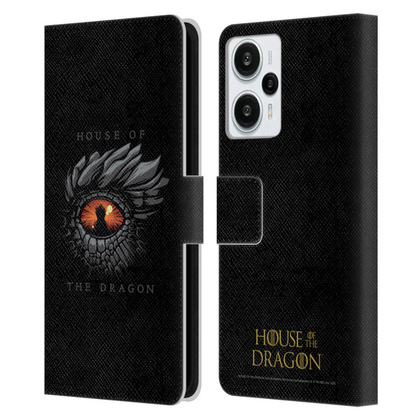 House Of The Dragon: Television Series Graphics Dragon Eye Leather Book Wallet Case Cover For Xiaomi Redmi Note 12T