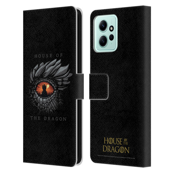 House Of The Dragon: Television Series Graphics Dragon Eye Leather Book Wallet Case Cover For Xiaomi Redmi 12