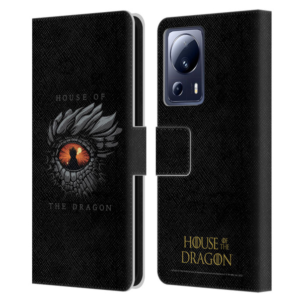 House Of The Dragon: Television Series Graphics Dragon Eye Leather Book Wallet Case Cover For Xiaomi 13 Lite 5G