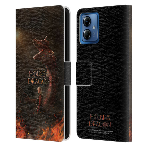 House Of The Dragon: Television Series Key Art Poster 2 Leather Book Wallet Case Cover For Motorola Moto G14