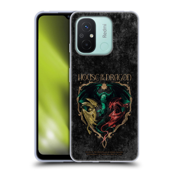 House Of The Dragon: Television Series Season 2 Graphics Dragons Soft Gel Case for Xiaomi Redmi 12C