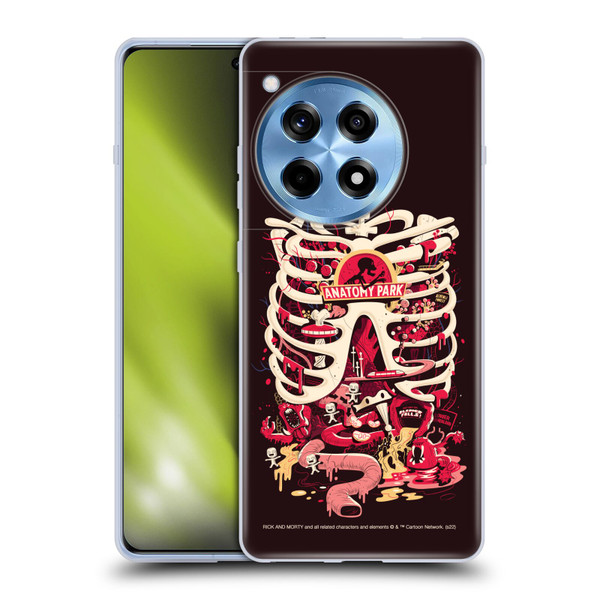 Rick And Morty Season 1 & 2 Graphics Anatomy Park Soft Gel Case for OnePlus 12R