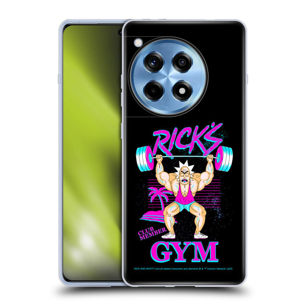 Rick And Morty Season 1 & 2 Graphics Rick's Gym Soft Gel Case for OnePlus 12R