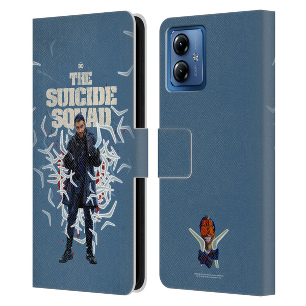 The Suicide Squad 2021 Character Poster Captain Boomerang Leather Book Wallet Case Cover For Motorola Moto G14