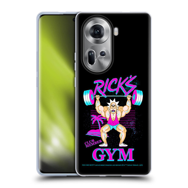 Rick And Morty Season 1 & 2 Graphics Rick's Gym Soft Gel Case for OPPO Reno11