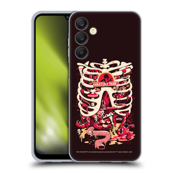 Rick And Morty Season 1 & 2 Graphics Anatomy Park Soft Gel Case for Samsung Galaxy A25 5G