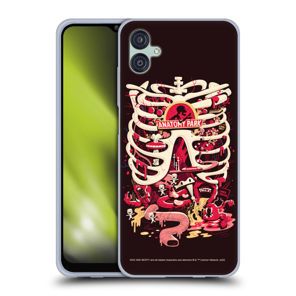 Rick And Morty Season 1 & 2 Graphics Anatomy Park Soft Gel Case for Samsung Galaxy M04 5G / A04e