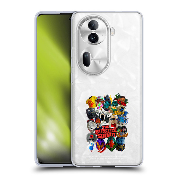 The Suicide Squad 2021 Character Poster Group Head Soft Gel Case for OPPO Reno11 Pro