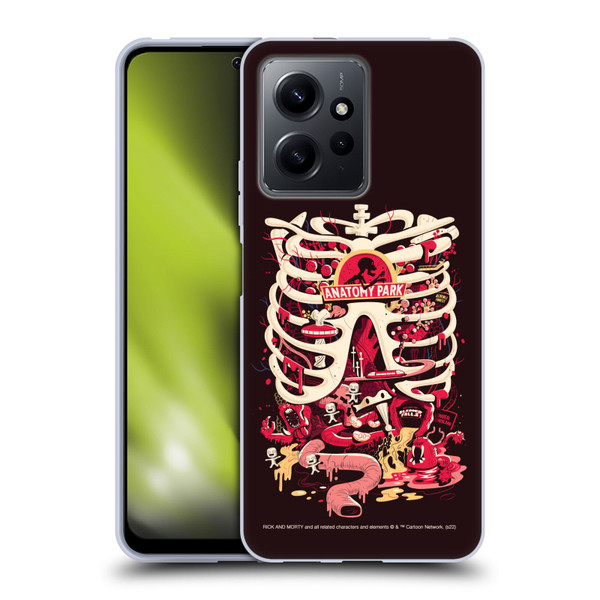 Rick And Morty Season 1 & 2 Graphics Anatomy Park Soft Gel Case for Xiaomi Redmi Note 12 4G