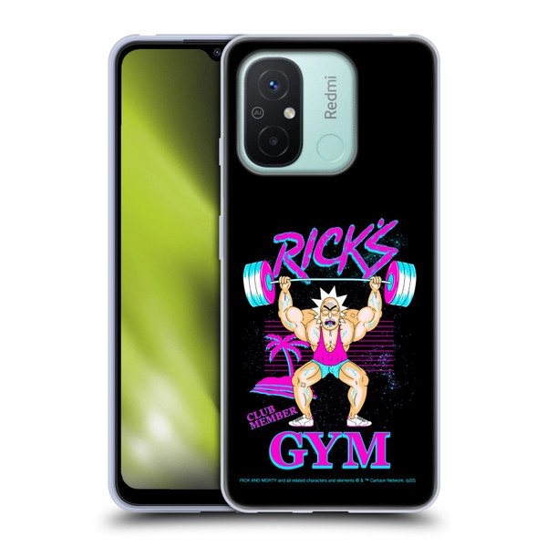 Rick And Morty Season 1 & 2 Graphics Rick's Gym Soft Gel Case for Xiaomi Redmi 12C